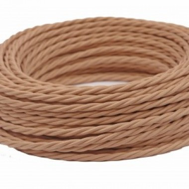 Ретро кабель витой 3x0,75 Какао, Interior Wire ПРВ3075-ККО (1 метр) Ретро кабель витой 3x0,75 Какао, Interior Wire ПРВ3075-ККО (1 метр)