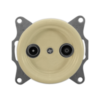 Розетка керамика телевизионная TV, Слоновая кость, Retrika Colony H01-05