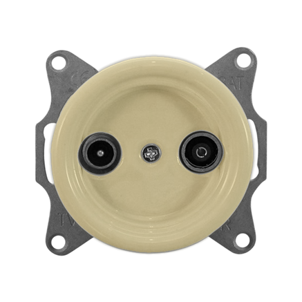 Розетка керамика телевизионная TV, Слоновая кость, Retrika Colony H01-05 Розетка керамика телевизионная TV, Слоновая кость, Retrika Colony H01-05