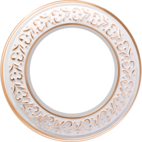 Рамка 1 местная металл D105, Белое золото Werkel W0015023