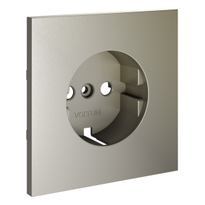 Лицевая панель для розетки с З/К, Шелк, S70 Voltum VLS000604