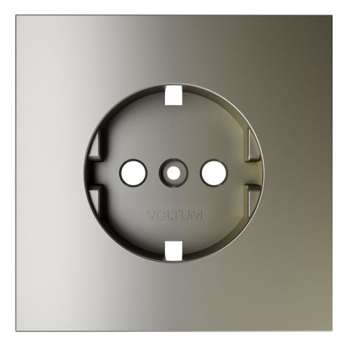 Лицевая панель для розетки с З/К, Шелк, S70 Voltum VLS000604