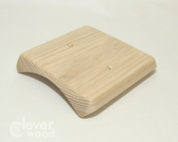 Накладка деревянная 137x137 для светильников на бревно, Clever Wood
