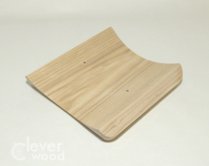 Накладка деревянная 137x137 для светильников на бревно, Clever Wood