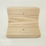 Накладка деревянная 137x137 для светильников на бревно, Clever Wood