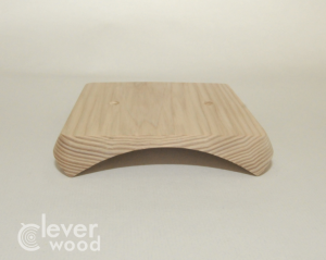 Накладка деревянная 137x137 для светильников на бревно, Clever Wood
