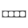 Рамка 4 местная, натуральное стекло, Алюминий, ArtGallery SE GAL320304