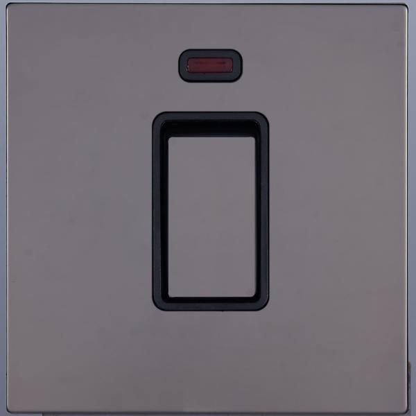 Кнопка без фиксации, Темн. хром, Toledo Salvador SJAN88EC7