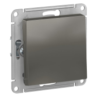 Выключатель 1 кл., Сталь, AtlasDesign Schneider ATN000911
