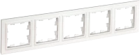 Рамка 5 местная, Белый, Brite IEK BR-M52-K01