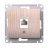 Розетка компьютерная RJ45 Cat. 5e, Сосна, Glossa SE GSL001581K