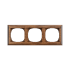 Рамка 3 местная деревянная под электрику JUNG/ABB Basic 55 на бревно D240, Орех, DecoWood СМО553-240 Рамка 3 местная деревянная под электрику JUNG/ABB Basic 55 на бревно D240, Орех, DecoWood СМО553-240