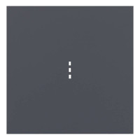 Лицевая панель выключателя 1 кл. с подсветкой, Базальт, Rikett 35602 BT