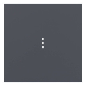 Лицевая панель выключателя 1 кл. с подсветкой, Базальт, Rikett 35602 BT