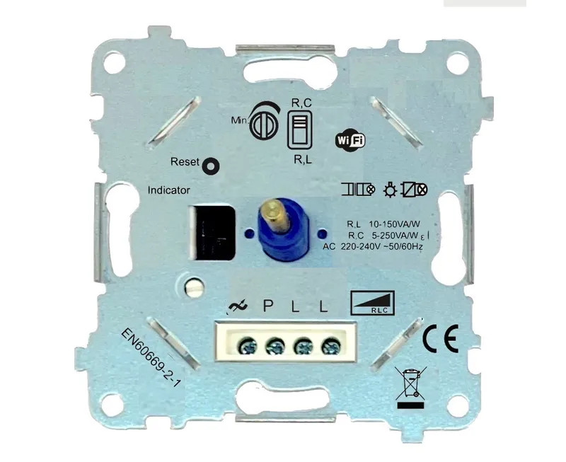 Механизм диммера поворотного 250Вт, Rikkett 32212