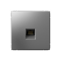 Розетка компьютерная RJ45 Cat. 5e, Сталь, ArtGallery SE GAL000983