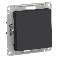 Выключатель 1 кл., Карбон, AtlasDesign Schneider ATN001011
