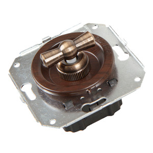 Выключатель поворотный на 4 положения (внутренний монт.), Венге, Salvador CL21WG