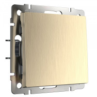 Выключатель 1 кл., Шампань рифленый, Werkel W1110010