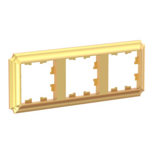 Рамка 3 местная, Золото, AtlasDesign Antique SE ATN101603
