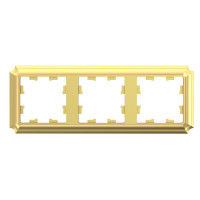 Рамка 3 местная, Золото, AtlasDesign Antique SE ATN101603