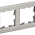 Рамка 2 местная, стекло, Дымчатый, Brite IEK BR-M22-G-K30
