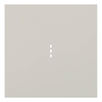 Лицевая панель выключателя 1 кл. с подсветкой, Лен, Rikett 35602 LN