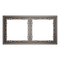 Рамка 2 местная, пластик, Капучино, S70 Voltum VLS100214