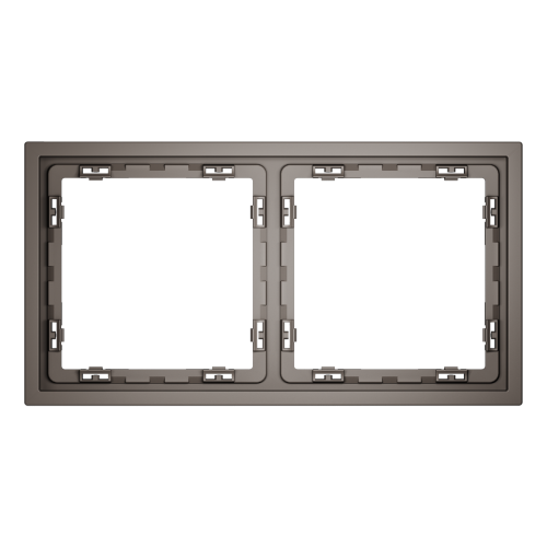 Рамка 2 местная, пластик, Капучино, S70 Voltum VLS100214