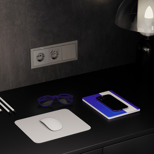 Выключатель 3-кл, Шелк, S70 Voltum VLS030104