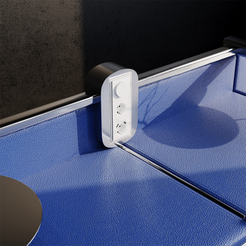 Диммер повор-нажим., Белый глянцевый, Voltum S70 VLS070301