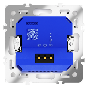 Диммер повор-нажим., Белый глянцевый, Voltum S70 VLS070301