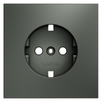 Лицевая панель для розетки с З/К, Титан, S70 Voltum VLS000606