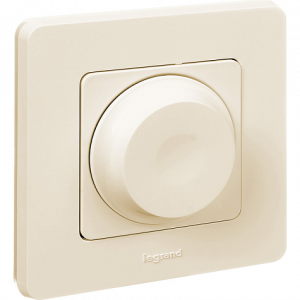 Диммер поворотный 300Вт, слоновая кость, INSPIRIA Legrand 673791
