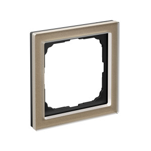 Рамка 1 местная, натуральное стекло, Шампань, ArtGallery SE GAL320501