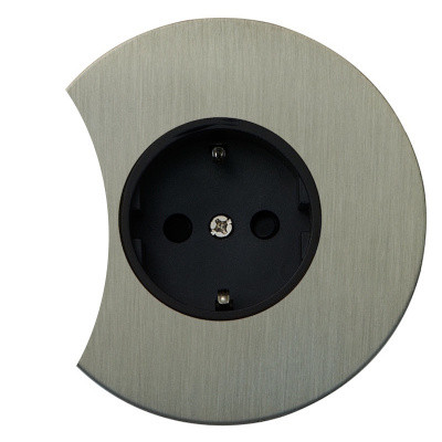 Розетка с З/К (внутренний монт.) дополнит., Никель, Аrt Salvador EU010211