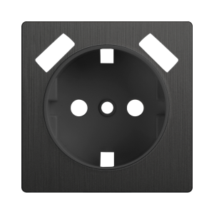 Лицевая панель на механизм роз. с З/К и USB зарядкой, Графит рифленый, Werkel W1179504