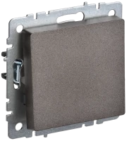 Выключатель 1 кл. проходной, Темная бронза, Brite IEK BR-V12-0-10-K45