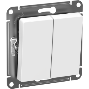 Выключатель 2 кл., влагозащищенный IP44, Белый, AtlasDesign Aqua SE ATN440151