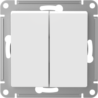Выключатель 2 кл., влагозащищенный IP44, Белый, AtlasDesign Aqua SE ATN440151