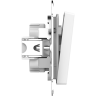 Выключатель 2 кл., влагозащищенный IP44, Белый, AtlasDesign Aqua SE ATN440151