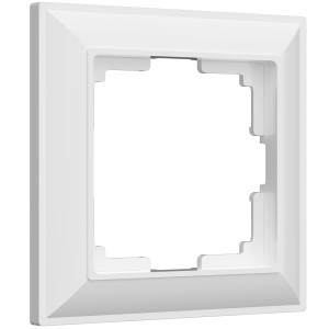 Рамка 1 местная стекло soft-touch, Белый матовый, Senso Werkel W0013101