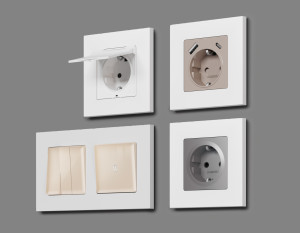 Рамка 4 местная пластик, Белый матовый, ALFA Qubi Ambrella Volt AF250124