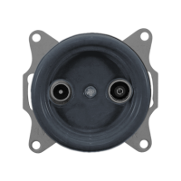 Розетка керамика телевизионная TV, Серый, Retrika Colony H01-10