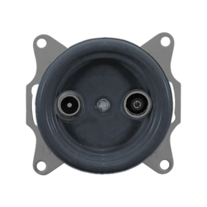 Розетка керамика телевизионная TV, Серый, Retrika Colony H01-10