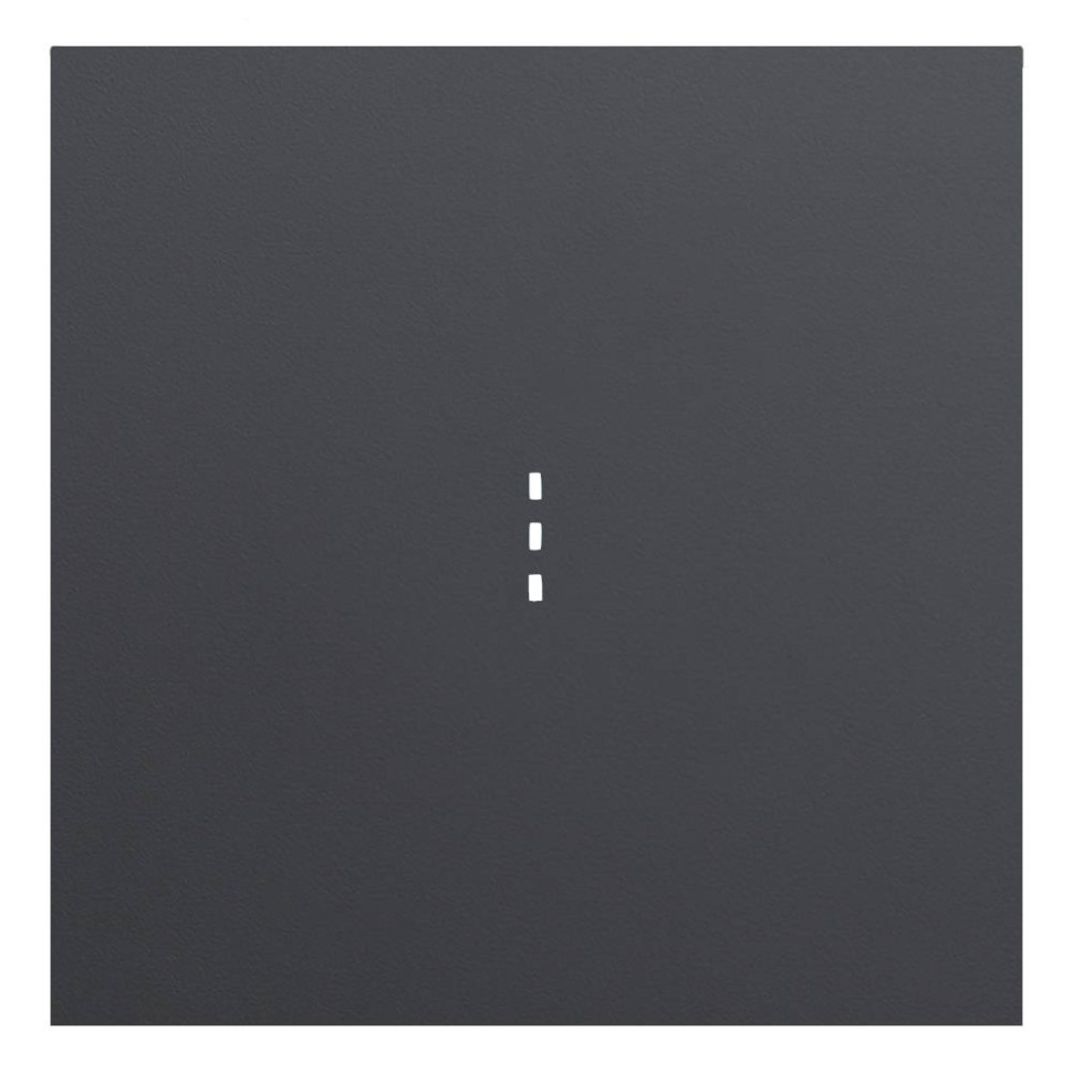 Лицевая панель выключателя 1 кл. с подсветкой, Черный сатин, Rikett 35602 MB Лицевая панель выключателя 1 кл. с подсветкой, Черный сатин, Rikett 35602 MB