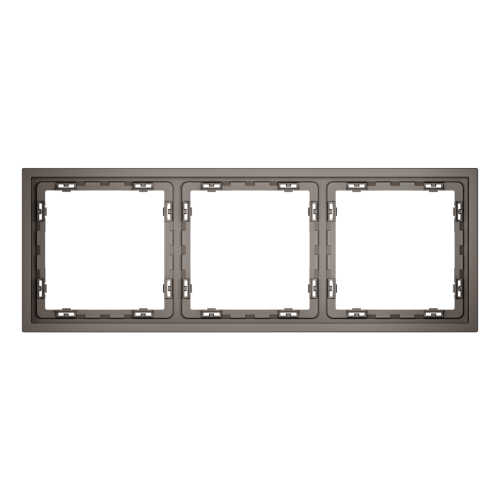 Рамка 3 местная, пластик, Капучино, S70 Voltum VLS100314