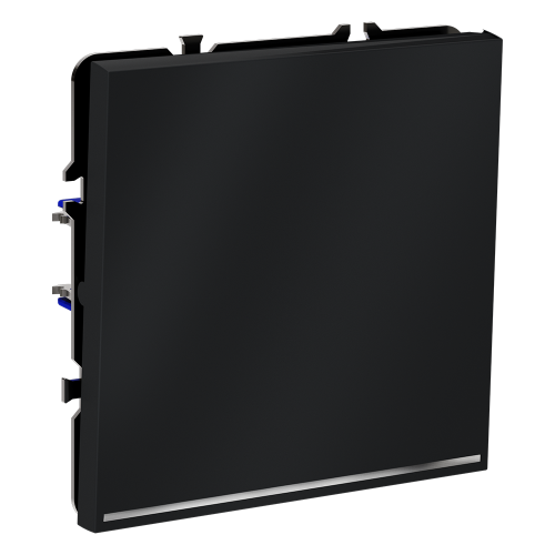 Выключатель проходной 1кл. с подсв., Графит, Voltum S70 VLS010407