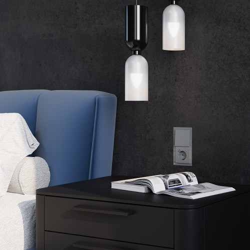 Выключатель 3-кл, Сталь, S70 Voltum VLS030105