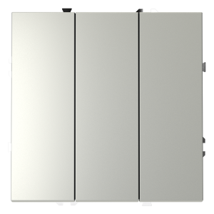 Выключатель 3-кл, Сталь, S70 Voltum VLS030105